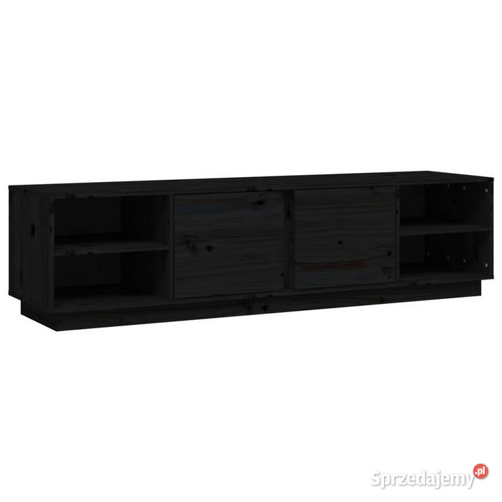 Szafka pod TV czarna 156x40x40 lite drewno Warszawa