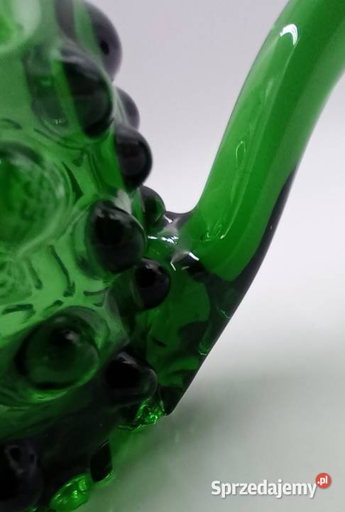 Murano patera szmaragdowe grube szkło Wrocław