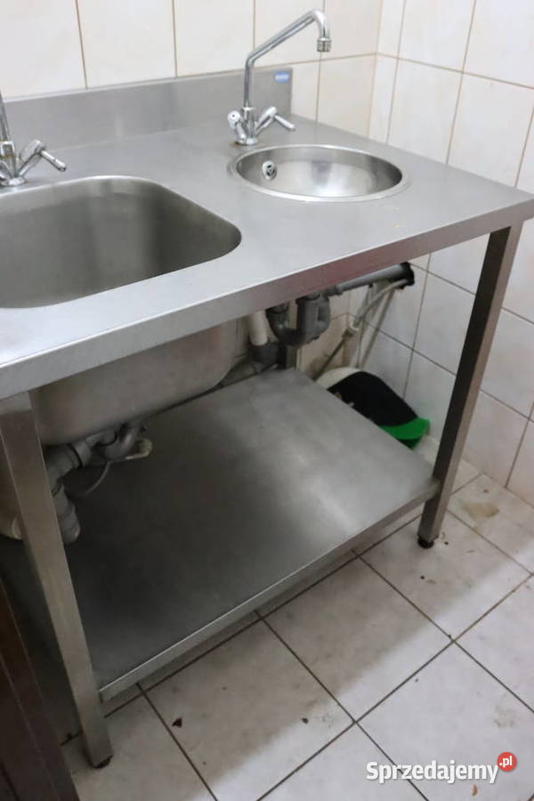 Zlew gastronomiczny podwójny baterie Pszczyna