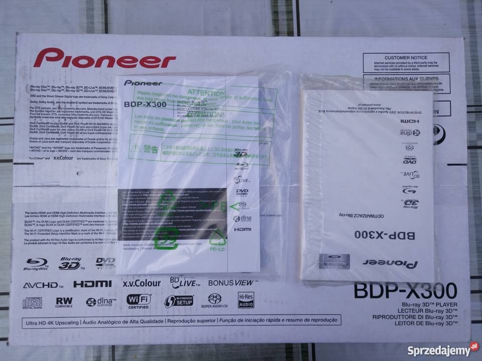 Pioneer BDPX300 UHD 3D DAC HiRes SACD komplet Dęblin
