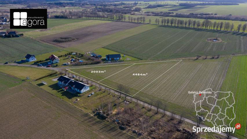 sprzedaży gruntu Gołańcz Pomorska 1734m2 budowlana zachodniopomorskie
