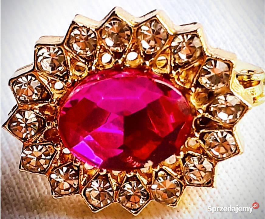 Piękne Luksusowe Złoto14k Klasyczne Kolczyki Poraj