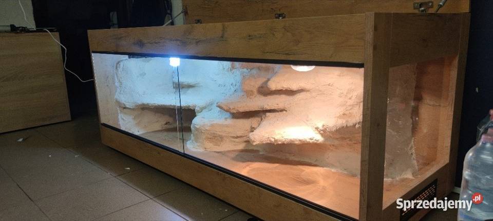 Terrarium pustynne gekona lamparciego agamy Żary
