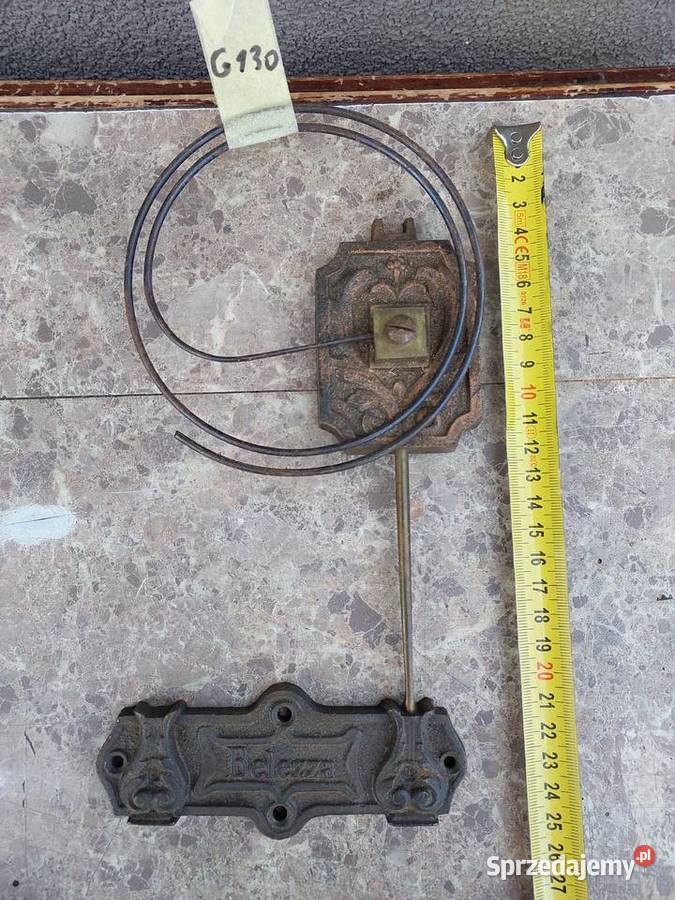 G130 Gong starego zegara ściennego spiralny Tczew