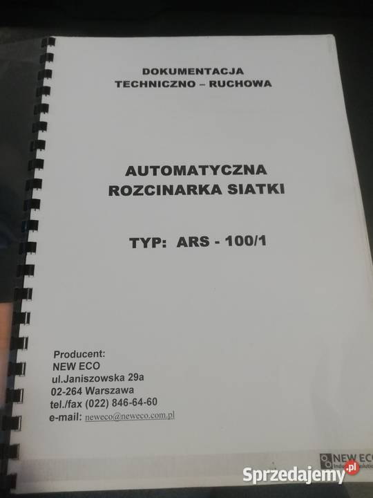 Automatyczna rozcinarka siatki TYP ARS 1001