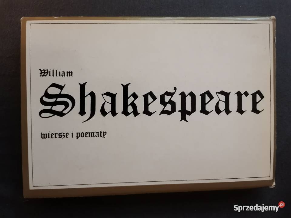 Shakespeare Wiersze i poematy Wołomin