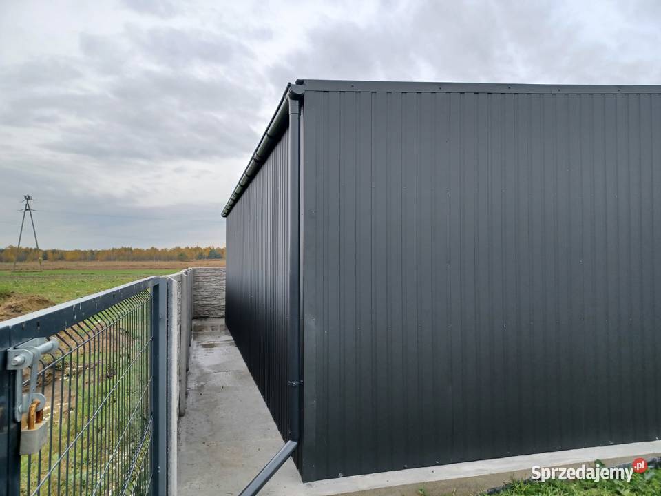 Garaż Blaszany GRAFIT 10x6 Wita Hala Magazyn mazowieckie Wyśmierzyce