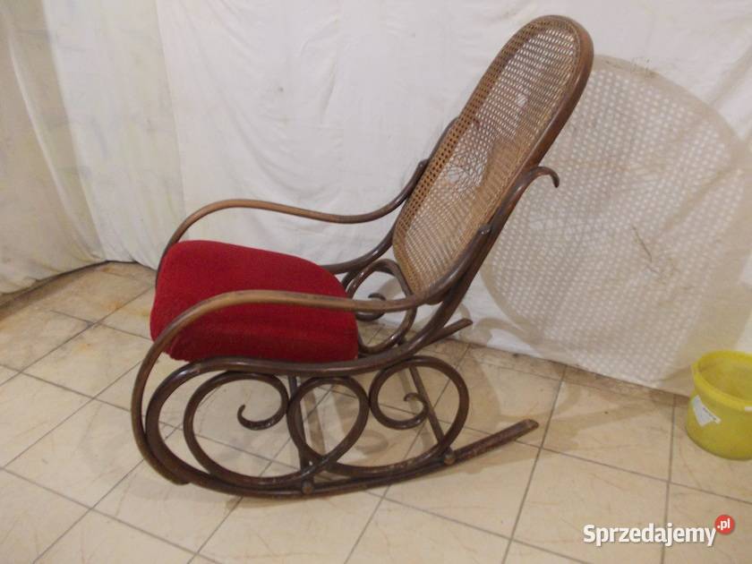 Zabytkowy oryginalny fotel bujany THONET śląskie Bielsko-Biała