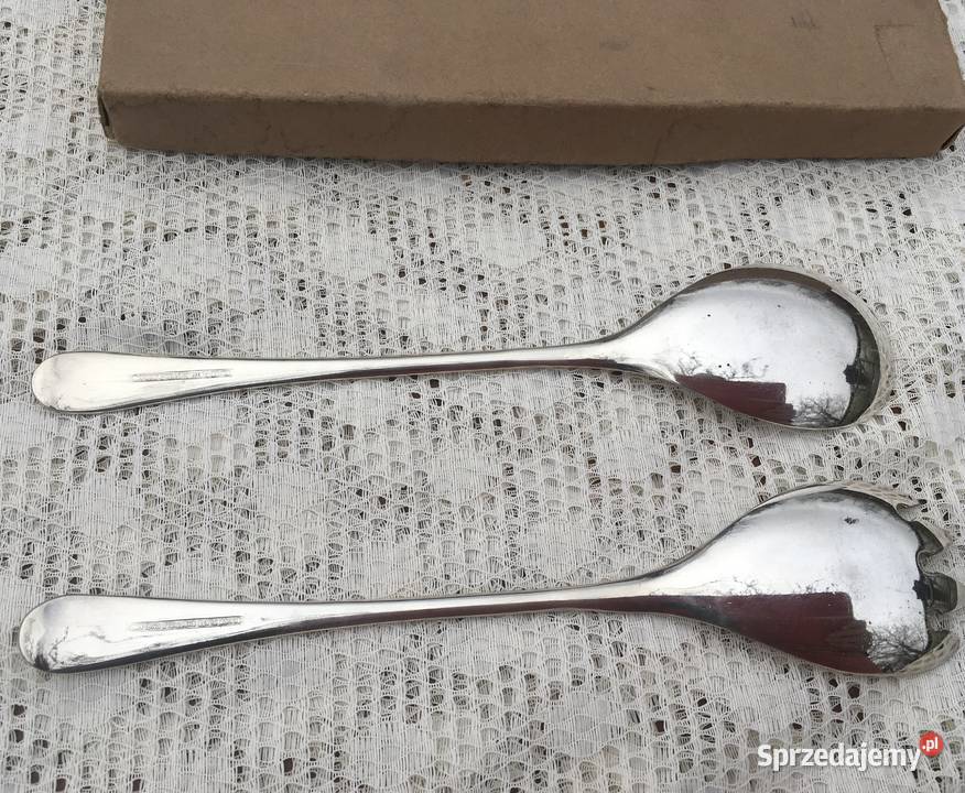 Posrebrzany komplet do sałatek Vintage Anglia Kraków