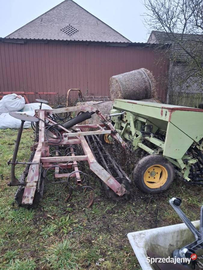 Zestaw agregat uprawowo siewny siewnik nieuszkodzony Siewniki i sadzarki Krajenka