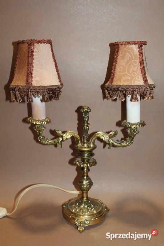 Mosiężna lampka dwuramienna 39 FiaF Szczecin