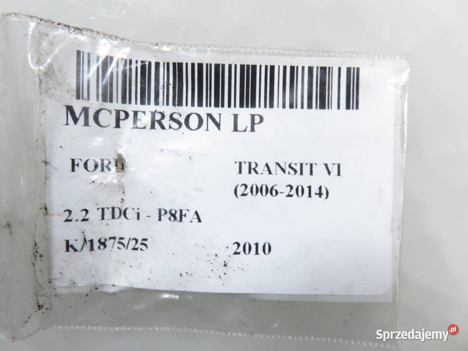 MCPERSON LEWY PRZEDNI FORD TRANSIT VI 22 TDCi