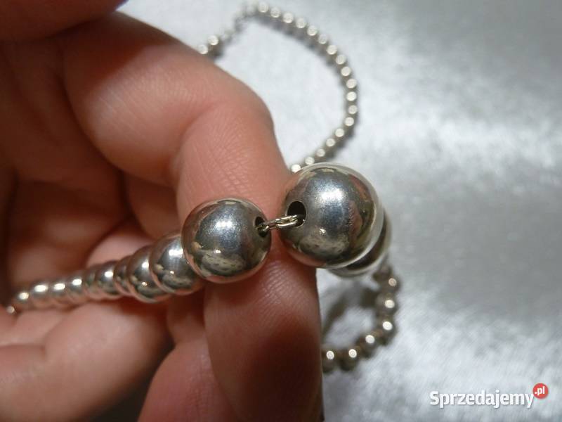 naszyjnik kulki srebro Radom