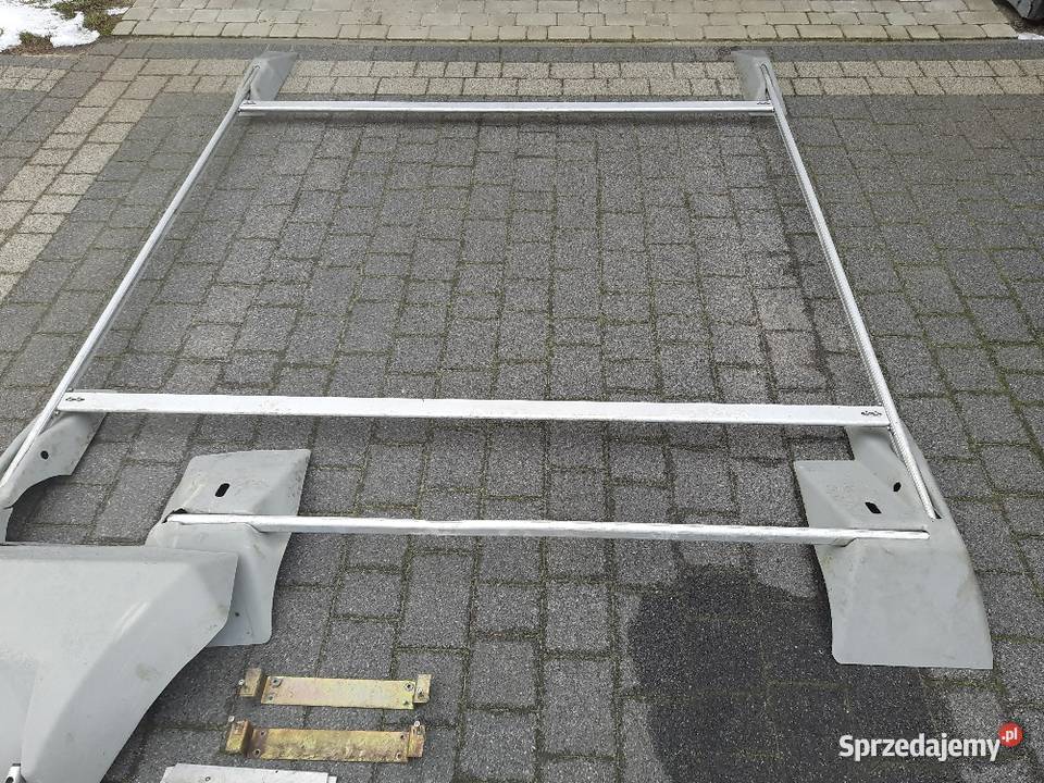 Reling dachowy alu z drabinką przyczepa Skokowa