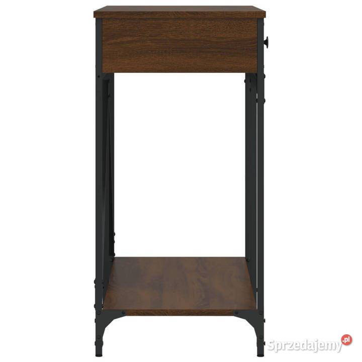 Stolik konsolowy brązowy dąb 100x39x785 WM835488 Warszawa
