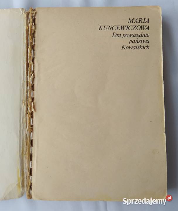 DNI POWSZEDNIE PAŃSTWA KOWALSKICH Maria