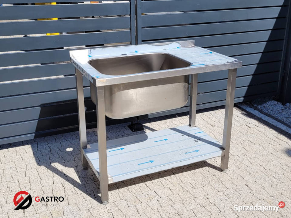 Zlew gastronomiczny z półką 100x60x85 sprzedam