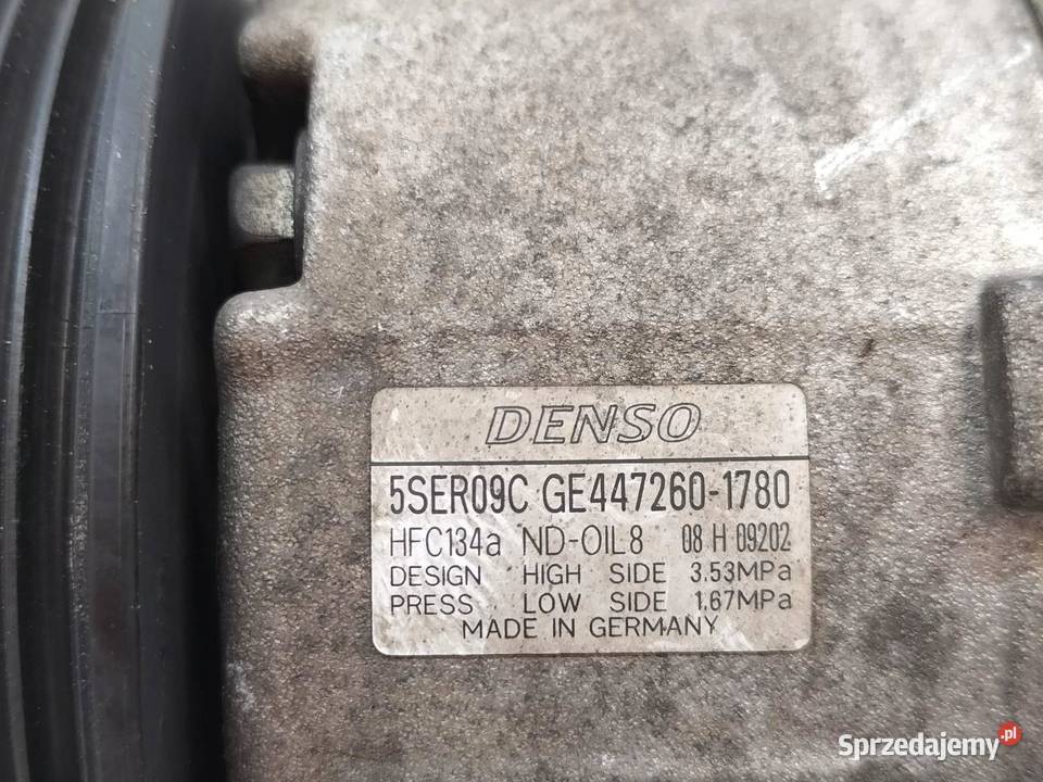 SPRĘŻARKA KLIMATYZACJI 4472601780 12 12V Toyota Klimatyzacja