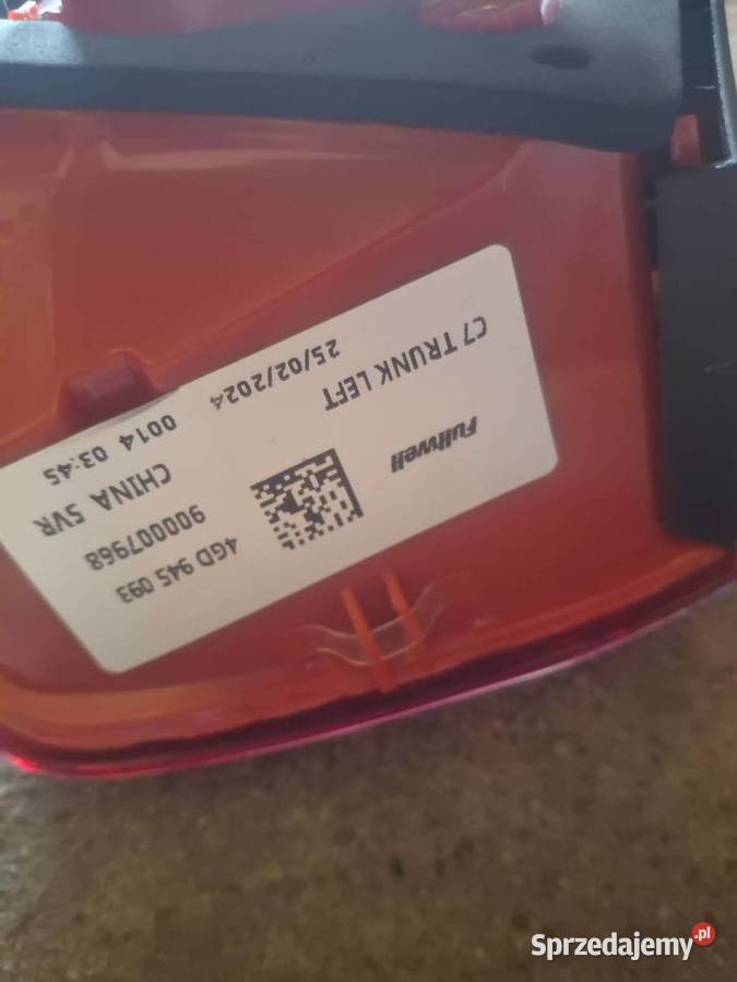 Lampa tylna audi A6 c7 lewa osobowe Olszewo-Borki sprzedam
