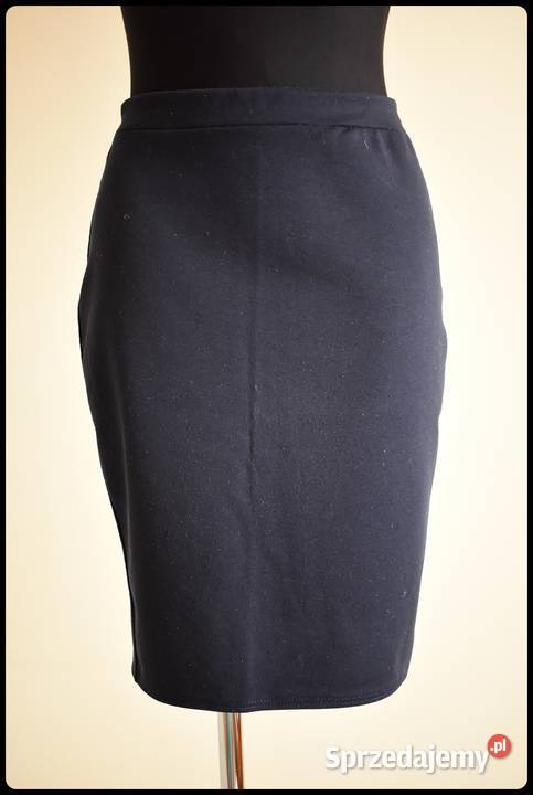 Granatowa spódnica ołówkowa na gumce rozmiar 38 Ołówkowa  Płock sprzedam