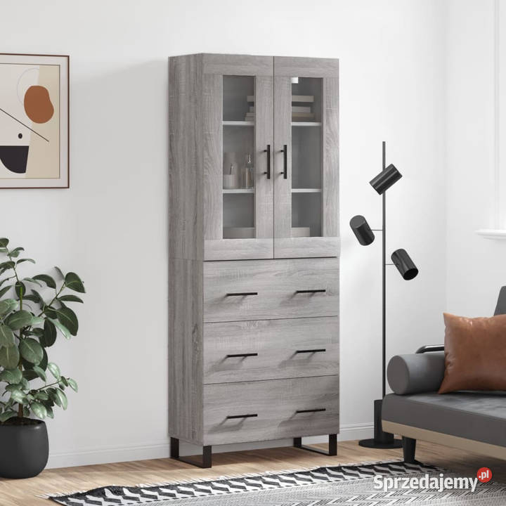 Witrynka szary dąb sonoma 695x34x180 materiał Warszawa