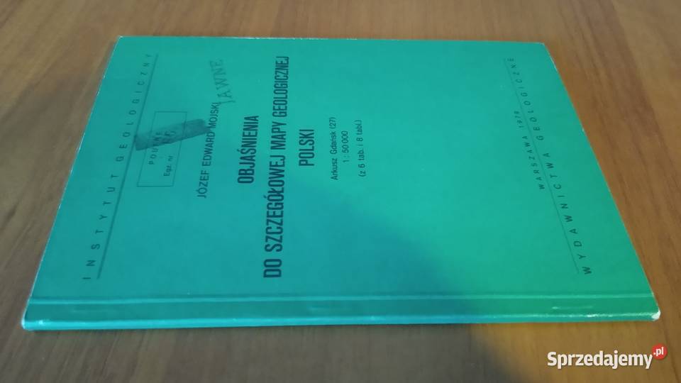 Objaśnienia do Szczegółowej mapy geologicznej pomorskie Gdańsk sprzedam