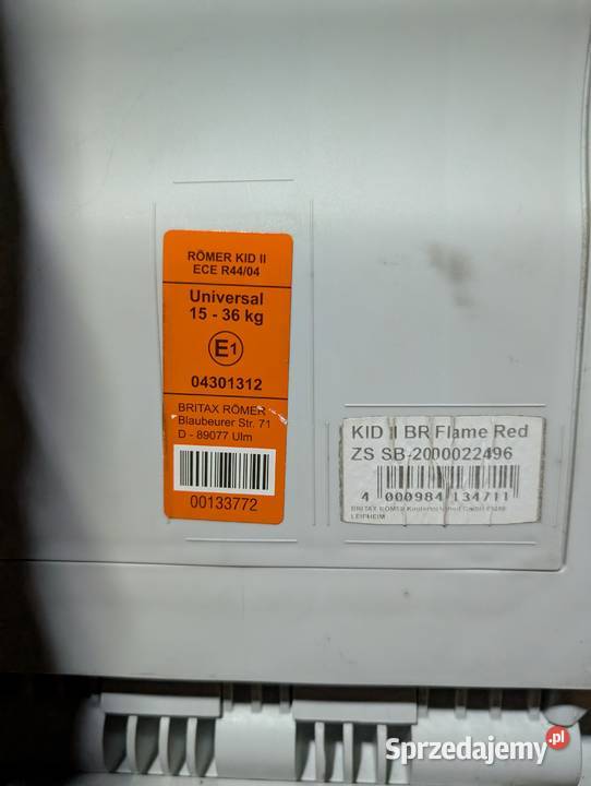Fotelik Britax Romer II Kid 1536 Lublin