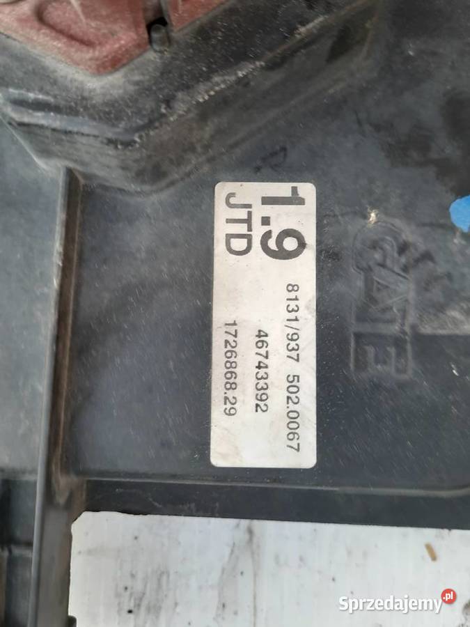 AlfaRomeo 147 19 D WENTYLATOR CHŁODNICY 04R dolnośląskie Siechnice