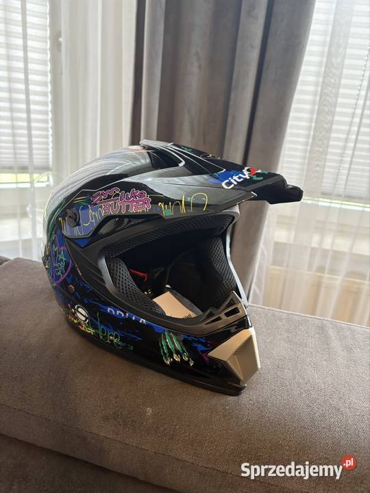 Kaski crossowe nowe na motocykl łódzkie Opoczno