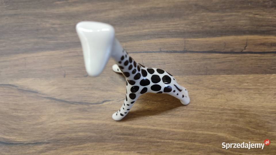 Porcelanowa figura Żyrafa Ćmielów projekt Hanny Bydgoszcz