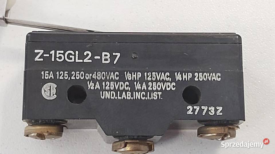 Mikroprzełącznik krańcowy Z15GLB7 OMRON Wyszków