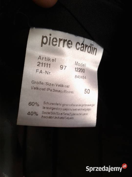 Piere Cardin Garnitur 50 ML 180185 wełnajedwab Rozmiar L Warszawa sprzedam