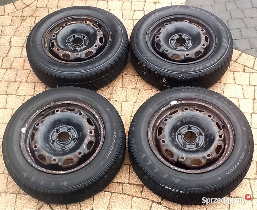 VW Polocztery koła z oponami zimowymi 16570 R14 warmińsko-mazurskie