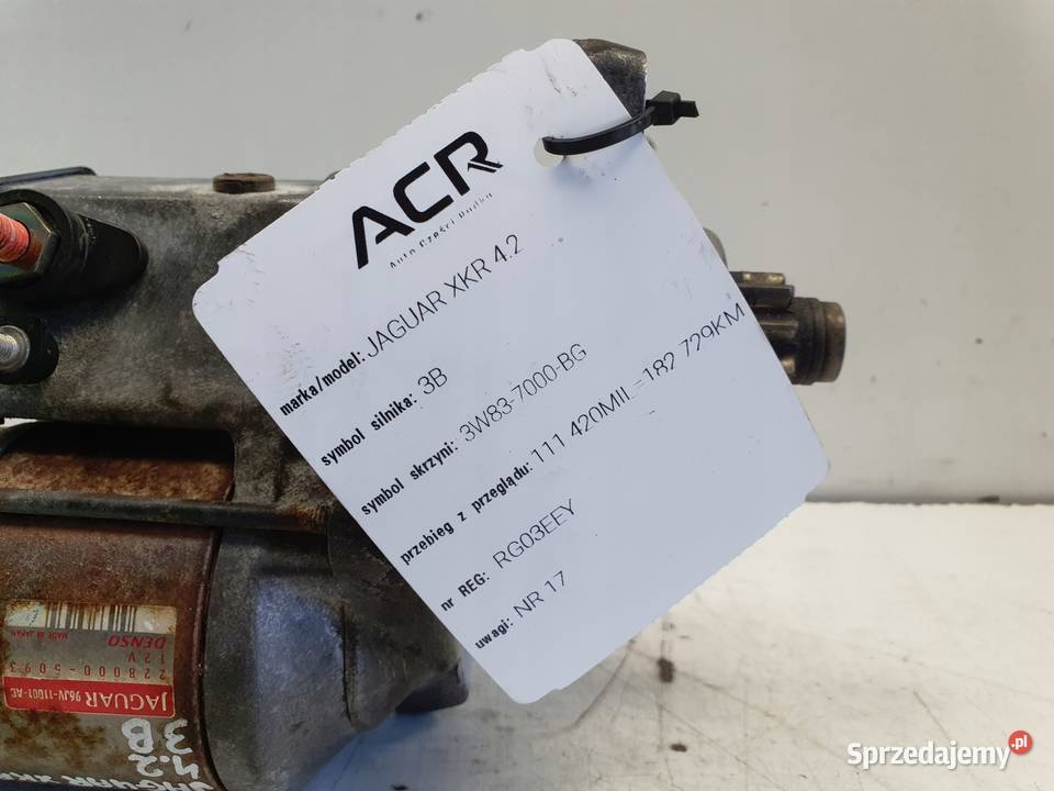 ROZRUSZNIK Jaguar XK XKR 42 V8 ROZRUSZNIK Układ elektryczny silnika Rudka