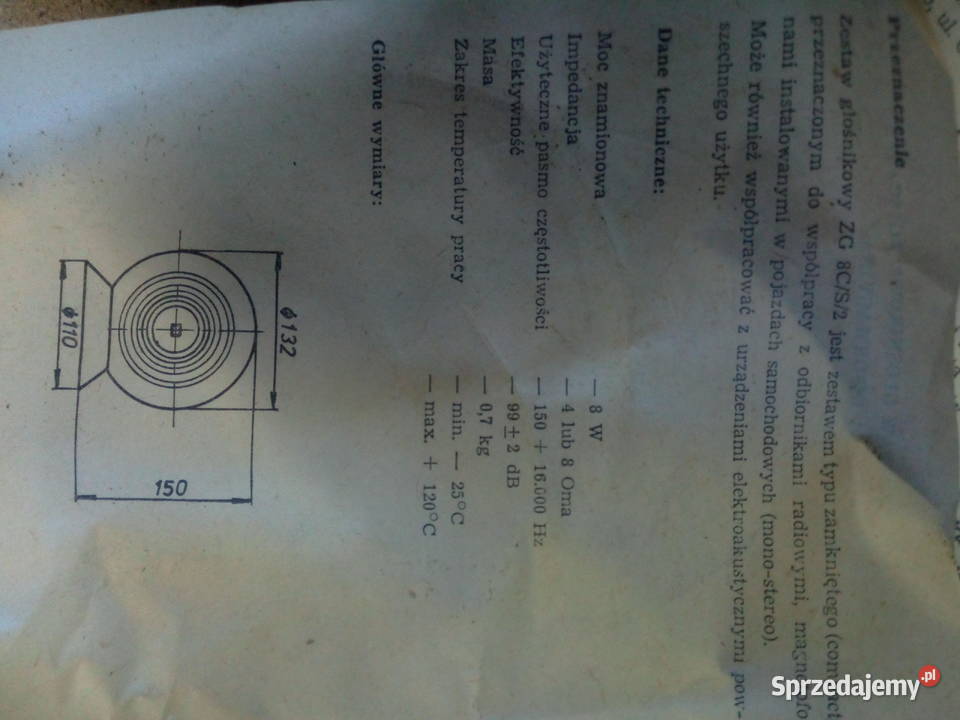 Radio SafariWiraż antena Unitra i głośniki Ostrów Wielkopolski