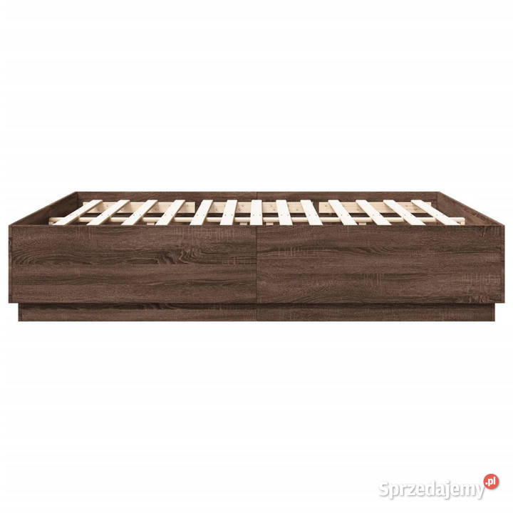 Rama łóżka z LED brązowy dąb 200x200 WM3209589 Warszawa