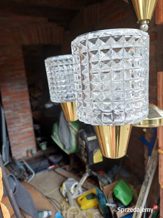 Retro zyrandol pająk firmy Kamenick enov Lubań