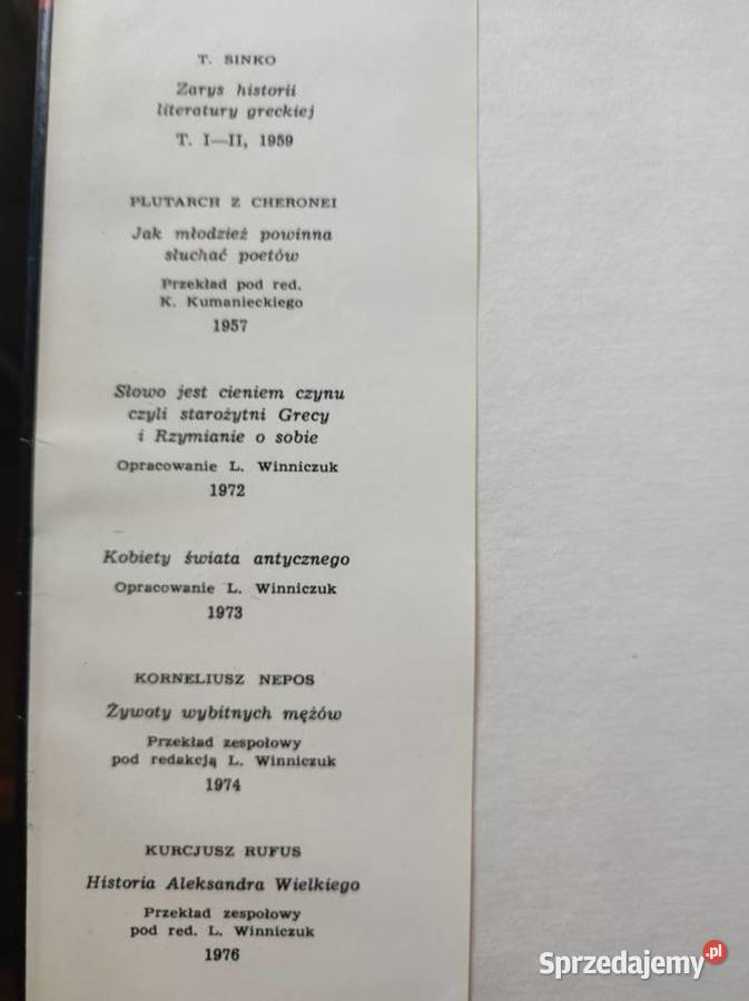 Kazimierz Kumaniecki Historia kultury świętokrzyskie sprzedam