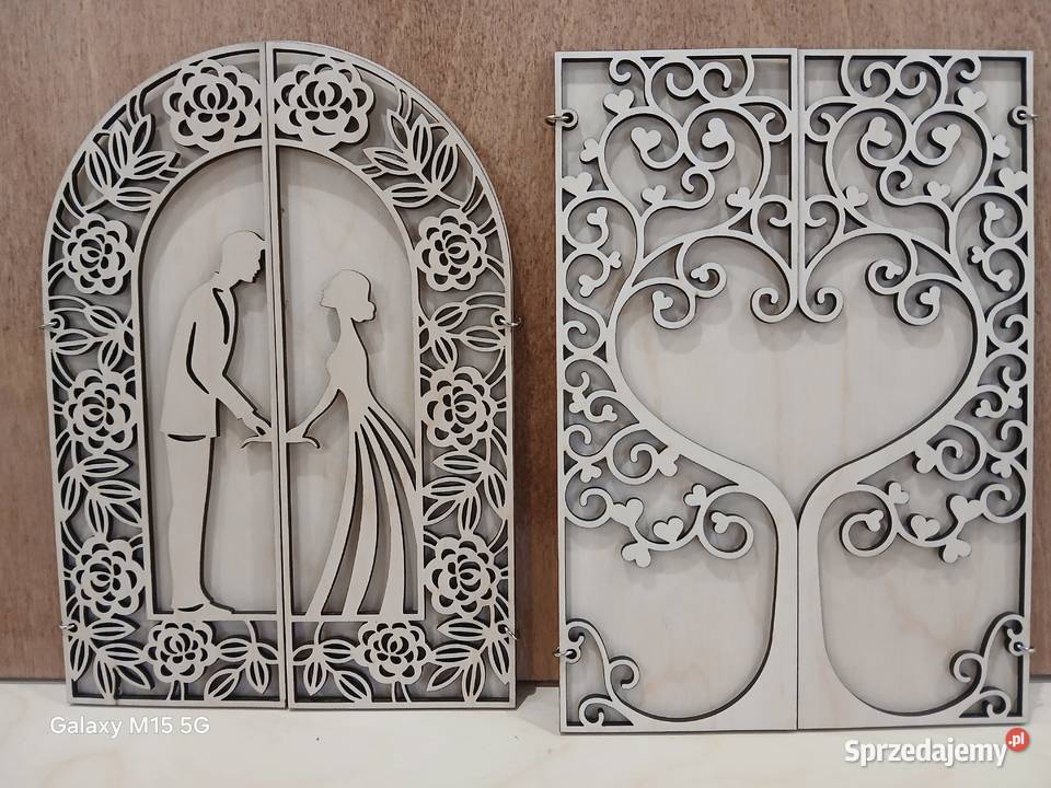 Zaproszenia na ślub etui ze sklejki i inne małopolskie