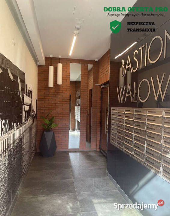 3 pokoje Bastion Wałowa Balkon Centrum pomorskie