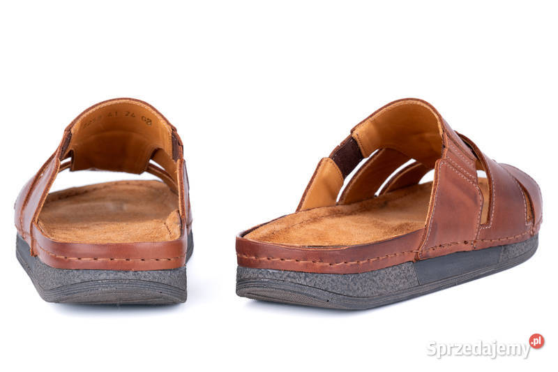 Klapki męskie na wygodnej podeszwie Łukbut Legnica