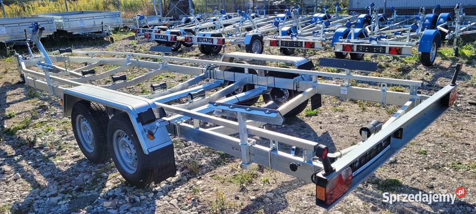 Przyczepa podłodziowa do 81m 3000DMC dostawa Piła sprzedam