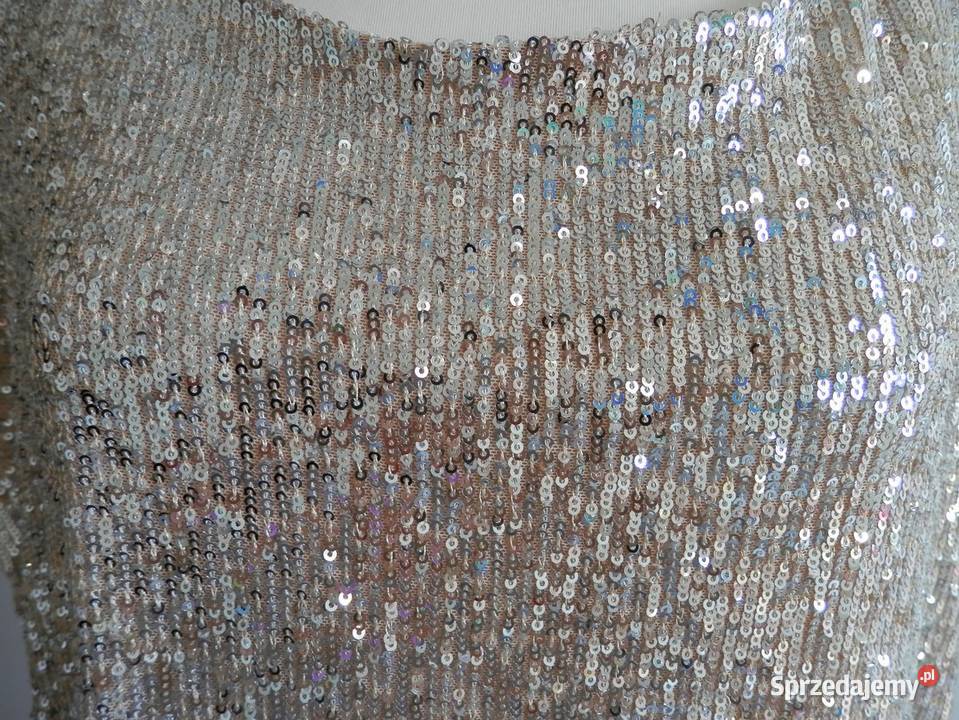 Bluzka Cekinowa Luźny Fason Wieczorowa Balowa Rozmiar 44(XXL) Łomża
