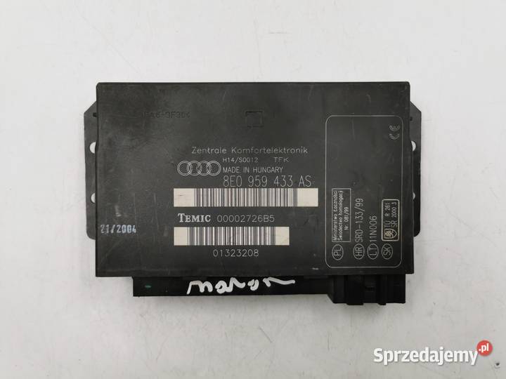 Moduł Komfortu Sterownik Audi A4 B6 B7 mazowieckie Wyszków