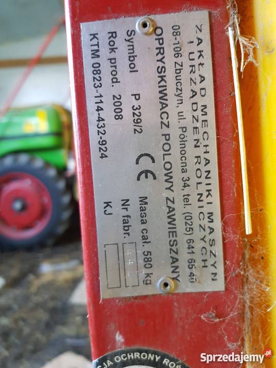 Opryskiwacz zawieszany BIARDZKI P3292 Płońsk