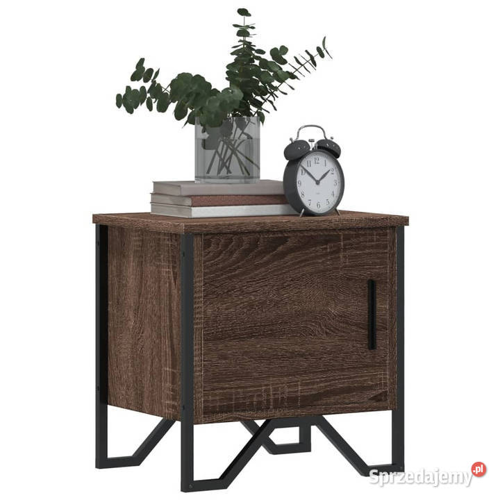 Szafka nocna brązowy dąb 40x30x40 materiał