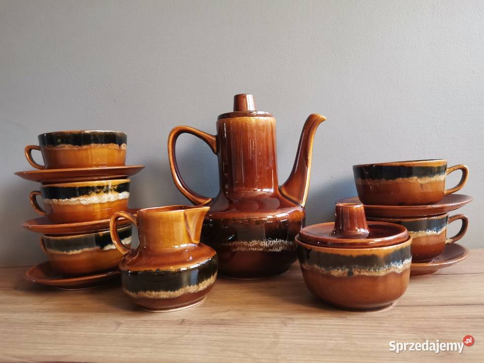 Stary serwis kawowy Agat porcelit Mirostowice sprzedam