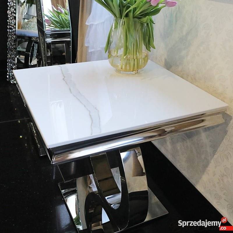 Stolik kawowy glamour do jadalni Dallas blat Warszawa