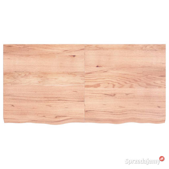 Blat do stołu jasnobrązowy 120x60x26 lite drewno