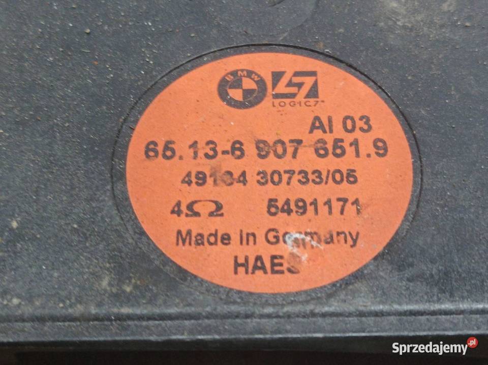 GŁOŚNIK KOMPLET L7 LOGIC 7 6907652 6907651 Bmw